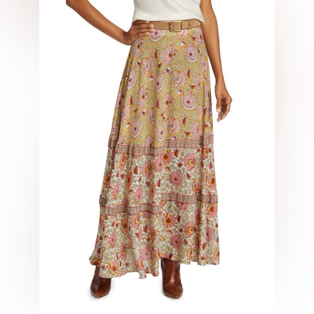 Ba&sh Floral Midi Skirt - Multicolor/floral
